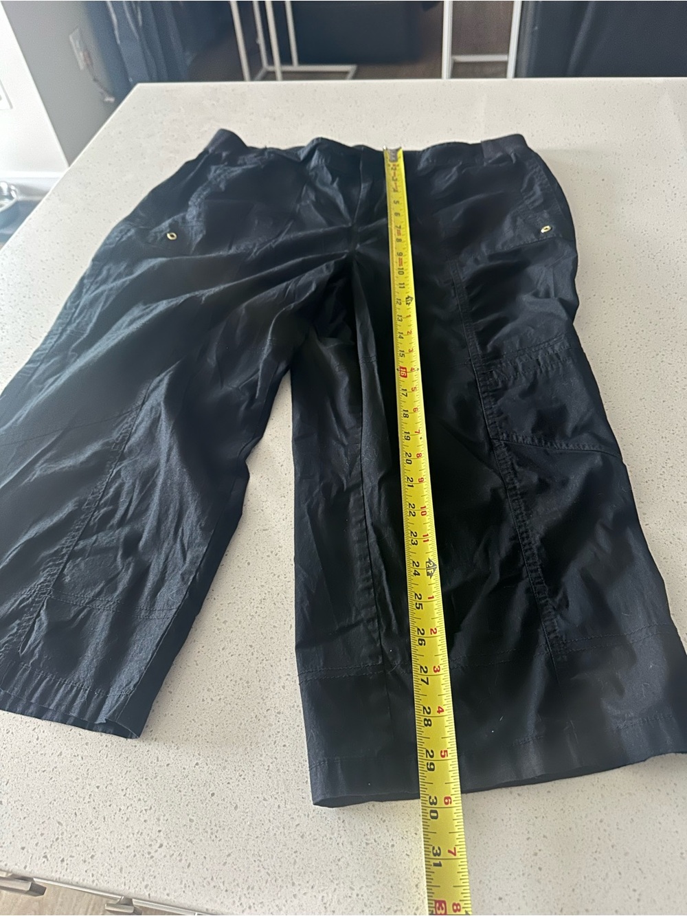 Style & Co. Black Women's Cargo Capris with Grommet Accents - Picture 7 of 11